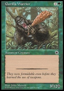 Gorilla Warrior POR- Common Light Played Englisch