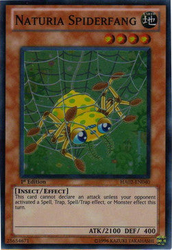 Naturia-Spinnenzange HA02-DE040 Super Rare Light Played Deutsch 1. Auflage