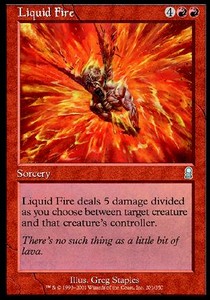Flüssiges Feuer ODY-201 Uncommon Played Deutsch Foil