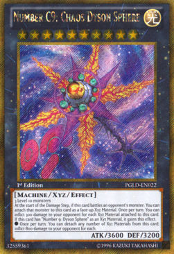 Nummer C9: Chaos-Dyson-Sphäre PGLD-DE022 Gold Secret Rare Good Deutsch