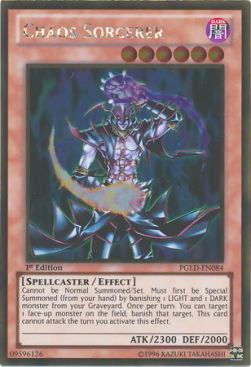 Chaos Hexer PGLD-084 Gold Rare Near Mint Deutsch