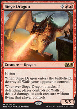 Siege Dragon M15-162 Rare Light Played Englisch