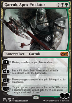 Garruk, Apex Predator M15-210 Mythic Light Played Englisch