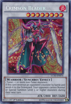 Blutroter Klingenkämpfer LC5D-074 Secret Rare Good Deutsch 1. Auflage