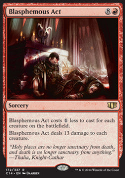 Blasphemous Act C14-172 Rare Light Played Englisch
