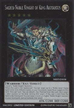 Sacred Noble Knight of King Artorigus NKRT-EN038 Platinum Rare Excellent Englisch