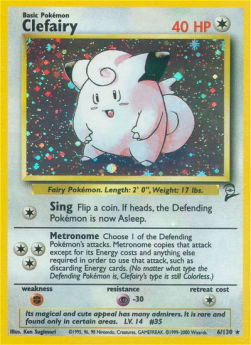 Clefairy B2-6 Holo Rare Excellent Englisch