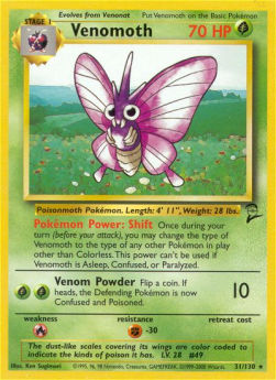 Venomoth B2-31 Rare Near Mint Englisch