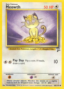 Meowth B2-80 Common Near Mint Englisch