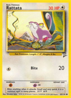 Rattata B2-89 Common Near Mint Englisch