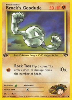 Brock's Geodude GC-68 Common Excellent Englisch