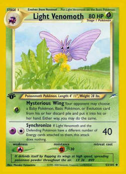 Light Venomoth NDE-53 Uncommon Light Played Englisch