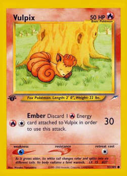 Vulpix NDE-91 Common Excellent Englisch