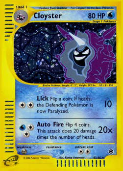 Cloyster EX-8 Holo Rare Good Englisch
