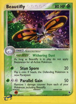 Beautifly RS-2 Holo Rare Light Played Englisch