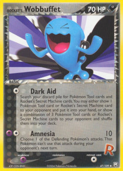 Rocket's Wobbuffet TRR-47 Uncommon Light Played Englisch
