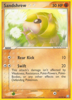 Sandshrew TRR-74 Common Excellent Englisch
