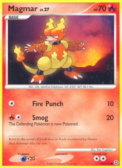 Magmar Lv.27 SW-93 Common Light Played Deutsch Reverse Holo