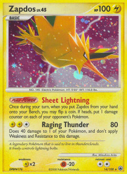 Zapdos Lv.45 MD-14 Holo Rare PL Deutsch