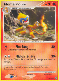 Panpyro Lv.20 MD-41 Uncommon Good Deutsch Reverse Holo