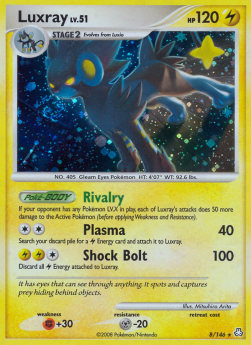 Luxtra Lv.51 LA-8 Holo Rare Light Played Deutsch