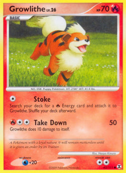 Growlithe Lv.26 RR-63 Common Excellent Englisch Reverse Holo