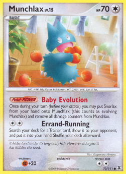 Munchlax Lv.15 RR-70 Common Excellent Englisch
