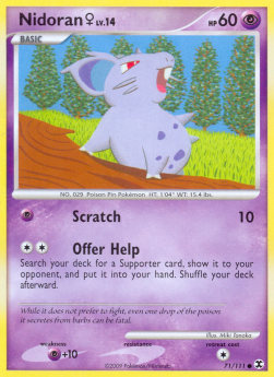 Nidoran RR-71 Common LP Deutsch