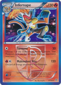 Infernape PLS-17 Holo Rare Excellent Englisch