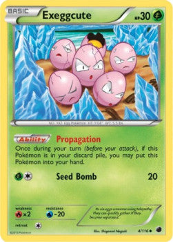 Exeggcute PLF-4 Uncommon Light Played Englisch