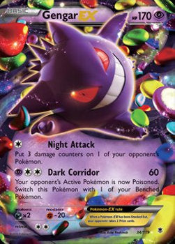 Gengar EX PHF-34 Ultra Rare Played Englisch