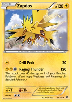 Zapdos ROS-23 Rare Good Deutsch