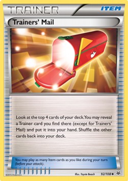 Trainers' Mail ROS-92 Uncommon Played Englisch