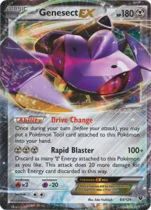 Genesect EX FCO-64 Ultra Rare Light Played Deutsch