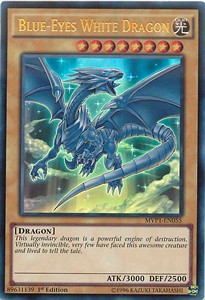 Blauäugiger w. Drache (V.1) MVP1-055 Ultra Rare Poor Deutsch 1. Auflage