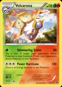 Volcarona STS-15 Rare Played Deutsch Reverse Holo