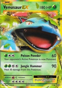 Venusaur EX EVO-1 Ultra Rare Light Played Englisch