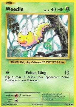 Weedle EVO-5 Common Good Englisch Reverse Holo