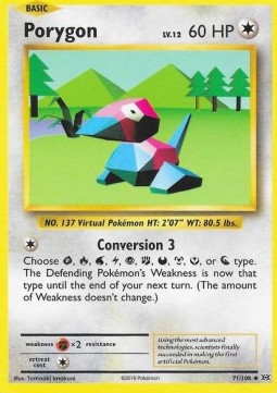 Porygon EVO-71 Uncommon Light Played Deutsch Reverse Holo