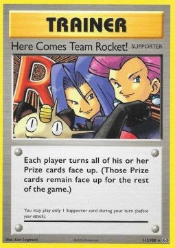 Here Comes Team Rocket! EVO-113 Secret Rare Light Played Englisch