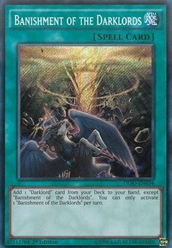 Verbannung der Finsterlords DESO-034 Secret Rare Good Deutsch 1. Auflage