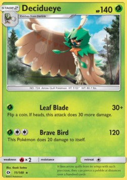 Decidueye SUM-11 Rare Good Englisch Reverse Holo