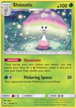 Shiinotic SUM-17 Holo Rare Played Deutsch