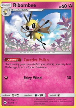 Ribombee SUM-93 Holo Rare Good Englisch Reverse Holo