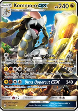 Kommo-o GX GRI-100 Ultra Rare Excellent Englisch