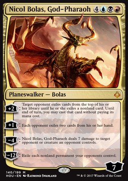 Nicol Bolas, God-Pharaoh HOU-140 Mythic Excellent Englisch
