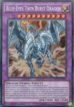 Blauäugiger Zwillingsausbruch-Drache MP17-056 Secret Rare Near Mint Deutsch 1. Auflage