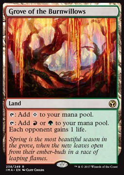 Grove of the Burnwillows IMA-238 Rare Good Englisch