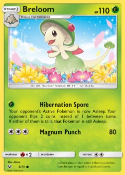 Breloom SLG-5 Common Excellent Englisch Reverse Holo