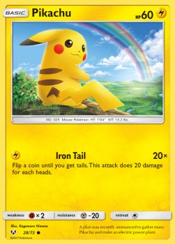Pikachu SLG-28 Common Excellent Deutsch